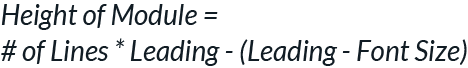 Equation of Column Height