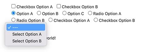 Options generated in codebase