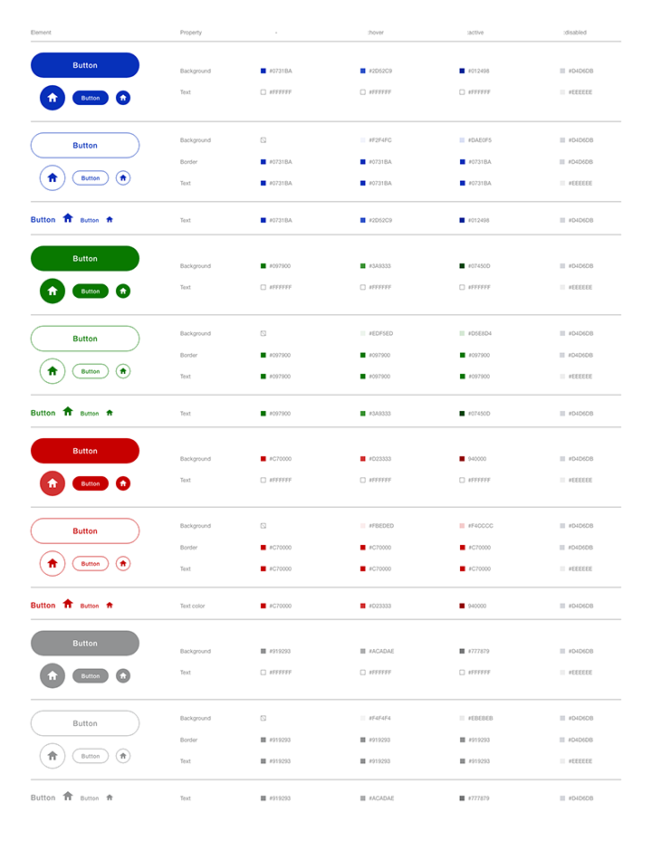 Hex color codes