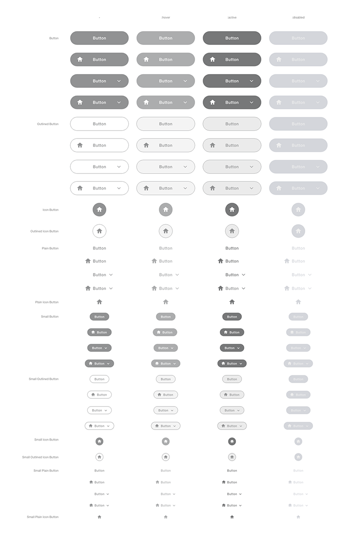 button designs in gray