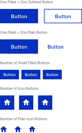 Grouping buttons